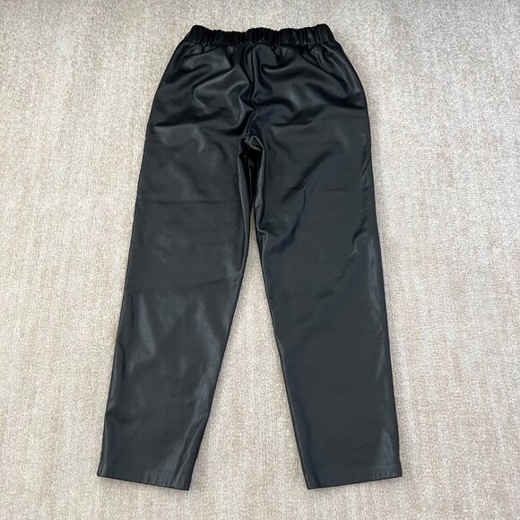 3 for $6 Lisadnyc The Drop Vegan Leather Crop Black Pants M - Picture 4 of 10